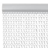 Chain Door Fly Screen 90x200 cm Aluminium 4010011