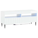 LED TV Cabinet High Gloss White Engineered Wood 896549