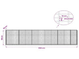 Gabion with 3.5 mm Wire and 5x10 cm Mesh 550x50x150 cm 3462845