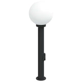 Bollard Light with Outlet 80 cm Black IP44 4006119