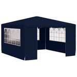 Professional Party Tent with Side Walls 4x4 m Blue 90 g/m 48526