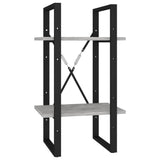 5-Tier Book Cabinet Concrete Grey 40x30x175 cm Engineered Wood 3081972
