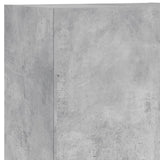 4 Piece TV Wall Units Concrete Grey Engineered Wood 3216431