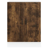Kitchen Base Cabinet Porto Smoked Oak Engineered Wood 853922