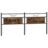 Replace Headboard Smoked Oak 193 cm Engineered Wood and Steel 4106780