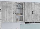 Wall Glass Cabinet LUCCA Concrete Grey 40 x 31 x 100 cm 885098