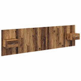 Headboard with Cabinet 3 pcs Old Wood Engineered Wood 3415737