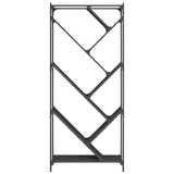 Bookcase Black 79x30x180 cm Engineered Wood and Metal 845431