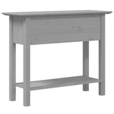 Console Table BODO Grey 90x34.5x73 cm Solid Wood Pine 355073