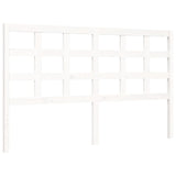 Bed Frame without Mattress White 160x200 cm Solid Wood 3193997