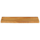 ZNTS Table Top Live Edge 90x40x2.5 cm Solid Wood Mango 370539