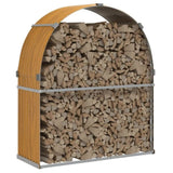 Log Holder Wood Look 120x45x140 cm Galvanised Steel 364581