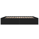 Bed Frame without Mattress Black 200x200 cm 3280987