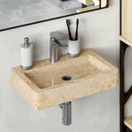 ZNTS Sink Cream 38x24x6.5 cm Marble 149186