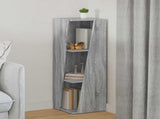 Side Shelf Grey Sonoma 33 x 32 x 100.5 cm Engineered Wood 892423