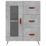 Sideboard Concrete Grey 69.5x34x90 cm Engineered Wood 828016