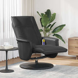 Massage Recliner Chair with Footrest Black Faux Leather 356517
