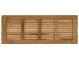 Table Top 110 x 55 x 3.5 cm Rectangular Solid Teak Wood Natural 42033158