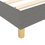 Box Spring Bed Frame Dark Grey 90x200 cm Fabric 3120583