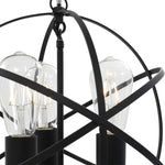 Hanging Lamp Black Sphere 3 x E27 Bulbs 281626