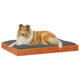 Dog Bed Wax Brown 101.5 x 74 x 9 cm Solid Pine Wood 867649