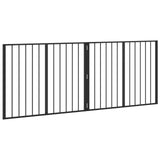 Dog Gate 2 pcs Black 100 x 80 cm Galvanised Steel 891992