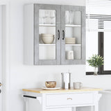 Wall Glass Cabinet PORTO Concrete Grey 80 x 31 x 80 cm 885418