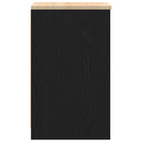 Garage Storage Cabinet Black 40x51x85 cm Solid Wood Pine 860563