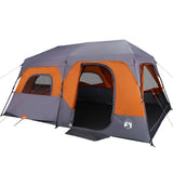 Family Tent 9-Person Grey and Orange Quick Release Waterproof 94300
