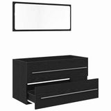 Sink Cabinet Black Oak 90 x 45 x 1.5 cm Engineered wood 862569