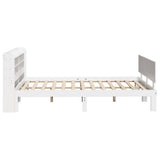 Bed Frame with Headboard without Mattress White 140x190 cm 3306820