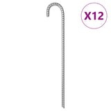 Tent Pegs 12 pcs 41.5 cm 12 mm Galvanised Steel 4009344