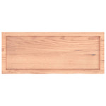 Table Top Light Brown 100x40x cm Treated Solid Wood Oak 3156363