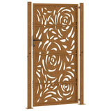 Garden Gate 100x175 cm Weathering Steel Flame Design 4100997