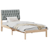 Bed Frame with Upholstered Headboard Brown 90 x 190 cm 878854