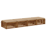 4-Piece Seat Cushions SOEST 4 pcs 100% Polyester Sand 944652