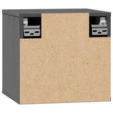 Wall Cabinets 2 pcs Grey 31.5x30x30 cm Solid Wood Pine 818360