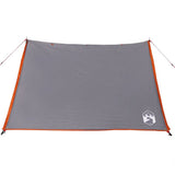 Camping Tent 2-Person Grey and Orange Waterproof 94531