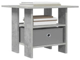 Bedside Table with Drawer 2 pcs Concrete Grey 41 x 40 x 45 cm 8000427