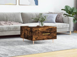 Coffee Table Smoked Oak 50x50x40 cm Engineered Wood 829374