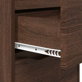 Bedside Table Brown Oak 40 x 30 x 467 cm Engineered Wood 888921