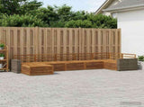 Outdoor Sofa Set 7 pcs Natural 3383637