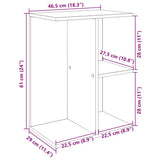Bedside Tables 2 pcs Old Wood 46.5x29x61 cm Engineered Wood 858665