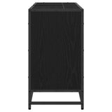Bathroom Cabinet Black Oak 90 x 33 x 60 cm Engineered Wood 883619