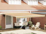 Retractable Awning Manual Multicolour 400 x 350 cm 3330767
