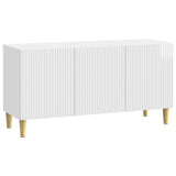 TV Cabinet High Gloss White 99 x 34.5 x 50 cm Engineered Wood 894719