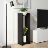 Plant Stand 2 pcs Black Oak 30 x 30 x 100 cm Engineered Wood 899565
