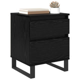 Bedside Cabinet 2 pcs Black Oak 40 x 35 x 50 cm Engineered Wood 882668