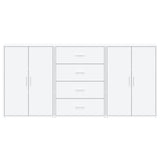 Sideboards 3 pcs White 60x31x84 cm Engineered Wood 3276574