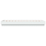 Bed Frame with LED White 80 x 200 cm Engineered Wood 8009003